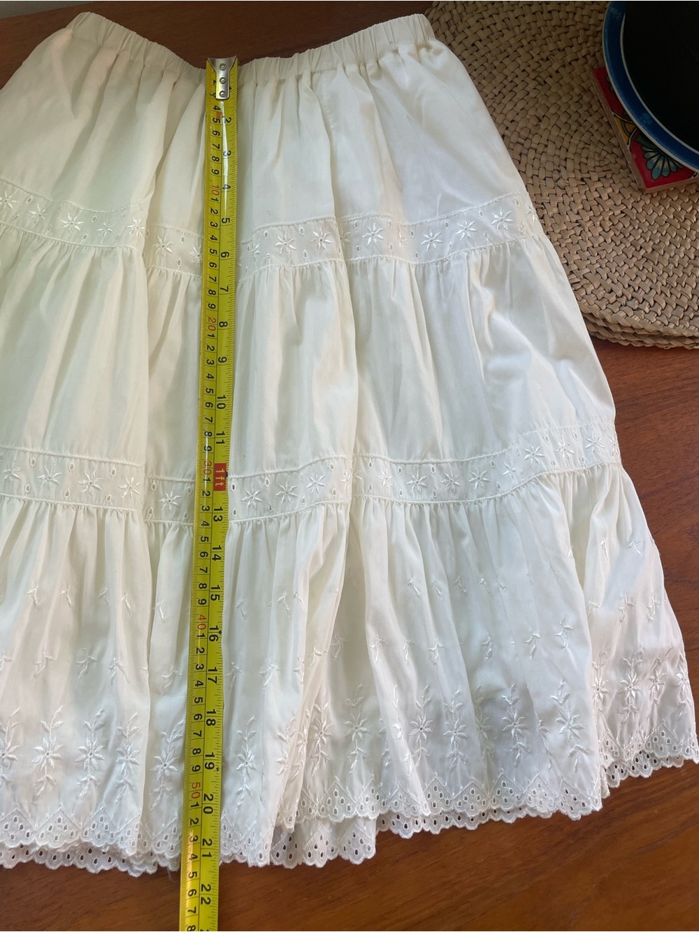Vintage Tiered Midi Skirt - Picture 7 of 9